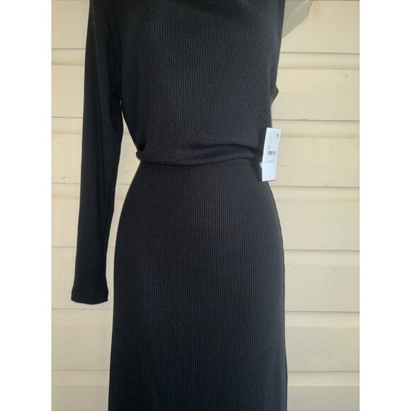 NWT LNA Free People Asymmetrical Sleeve Midi Length Dress Size M - Picture 5 of 10